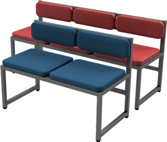 Прочные банкетки Банкетки на металлокаркасе с толстым ППУ.