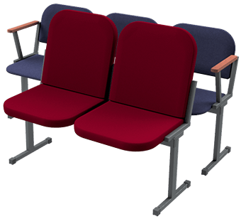 Многоместные секции с не откидными сиденьями Секции с не откидными сиденьями